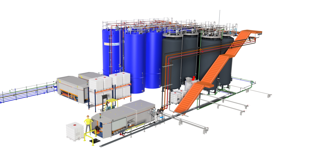 WWTP for industrial waste water