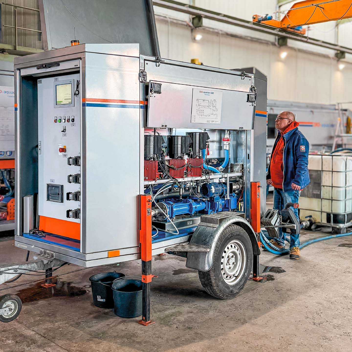 mobiler Ölabscheider für Abwasserbehandlung OKO-aquaclean
